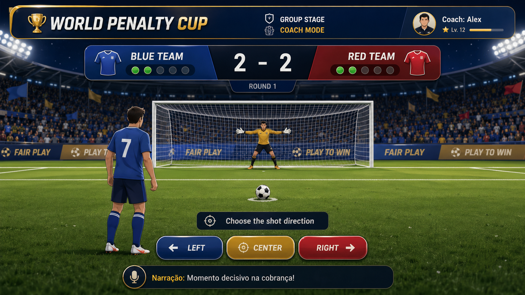 Prévia visual do jogo World Penalty Cup